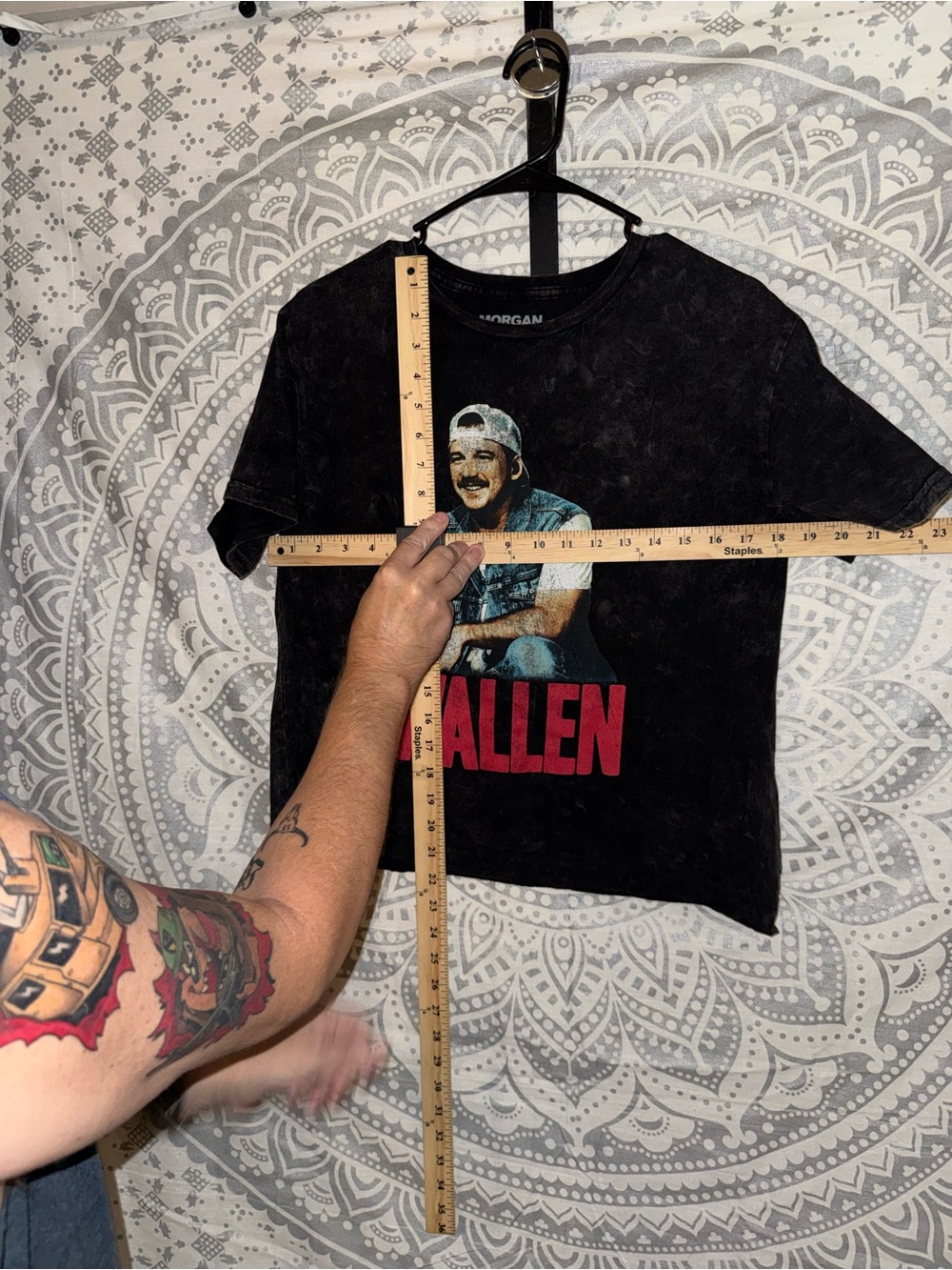 WALLEN Graphic Tee - Black Vintage Wash women’s tee - Picture 4 of 4